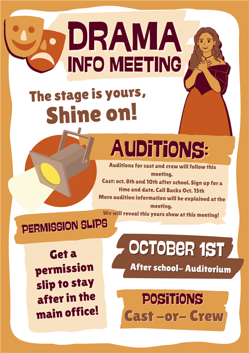 Drama Info Meeting Poster